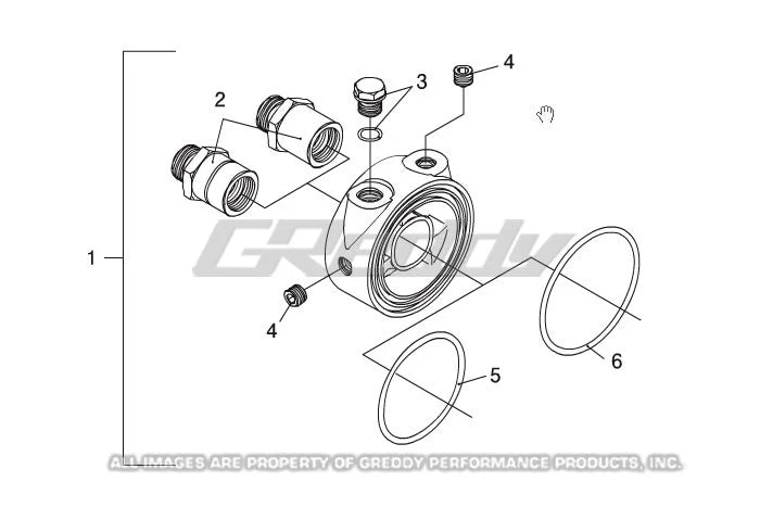 GReddy Oil Filter Block Sensor Adapter - Universal - Image 2