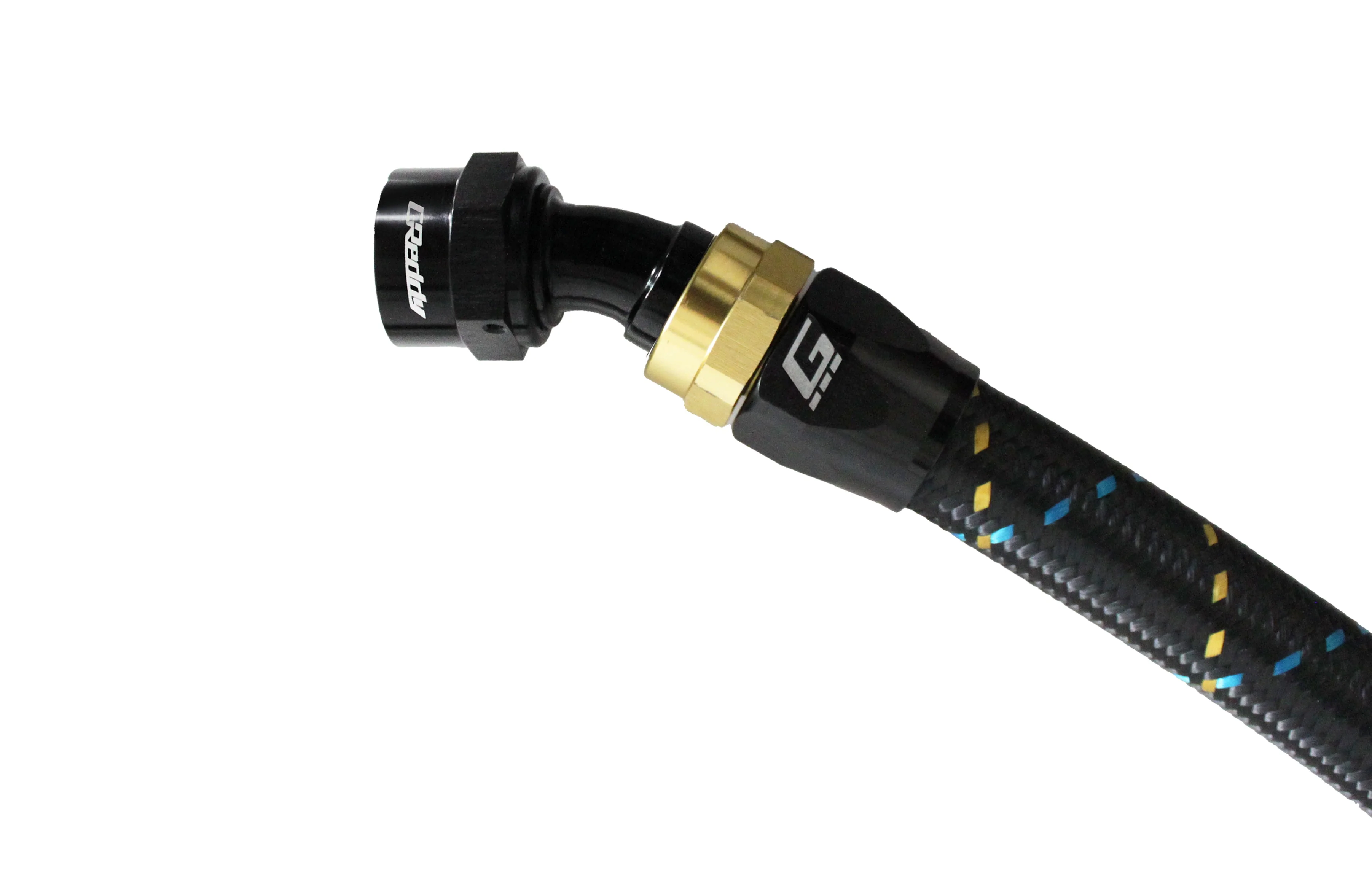 GReddy -08 AN Swivel Hose End - Black / Gold anodized - Image 15