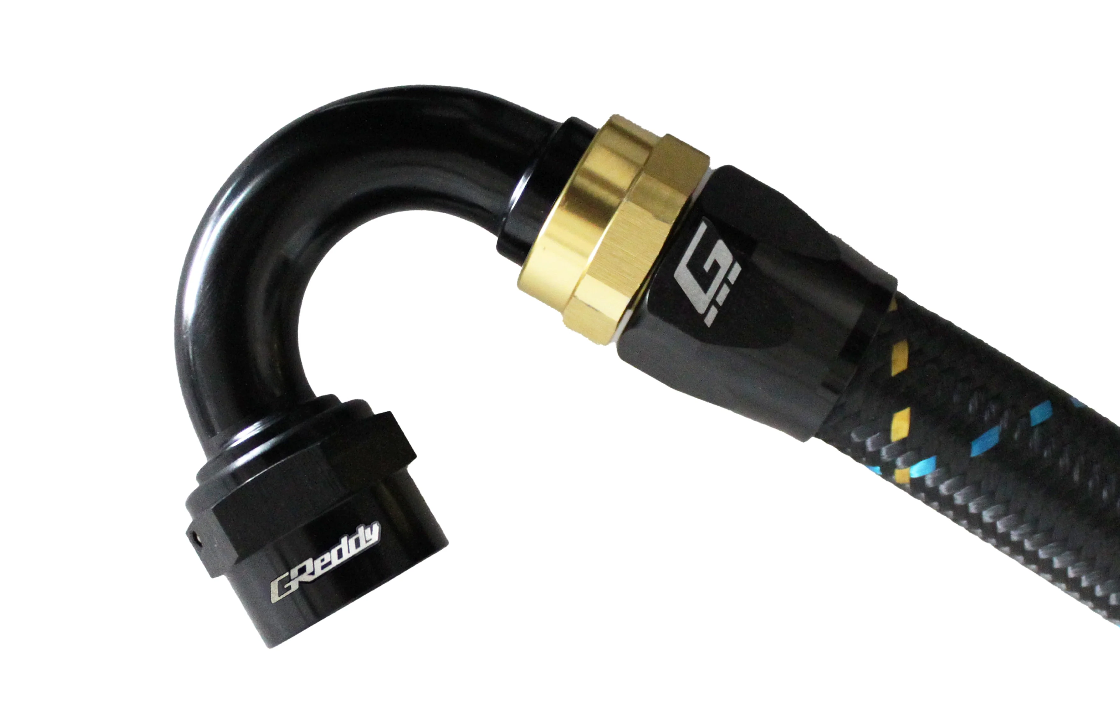 GReddy -12 AN Swivel Hose End - Black / Gold anodized - Image 10