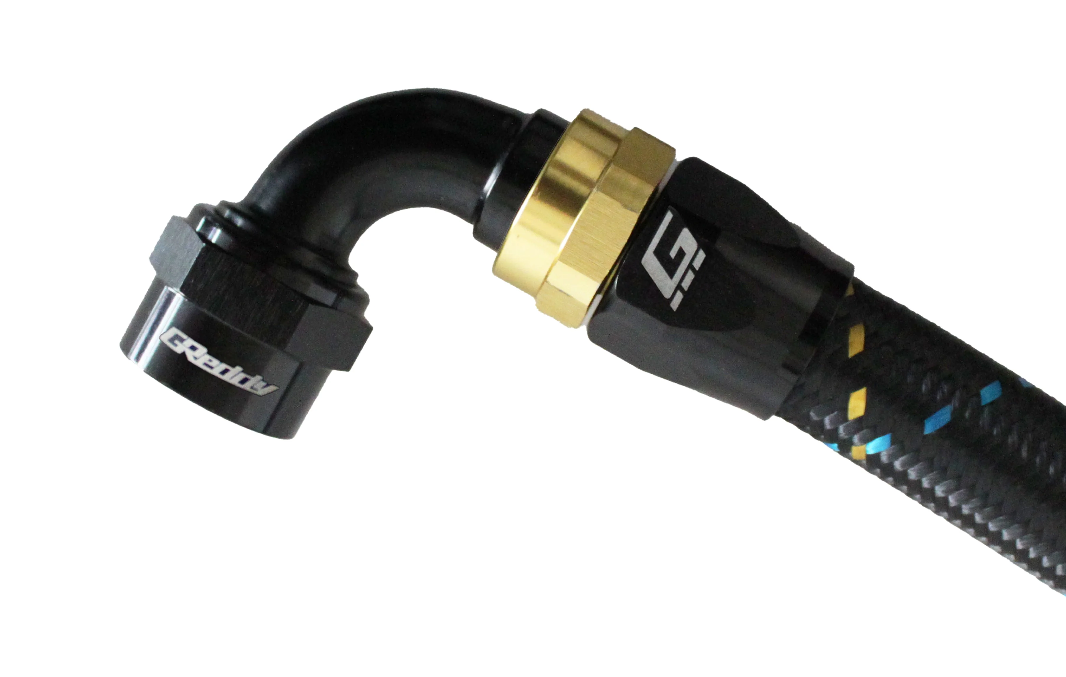 GReddy -16 AN Swivel Hose End - Black / Gold anodized - Image 11