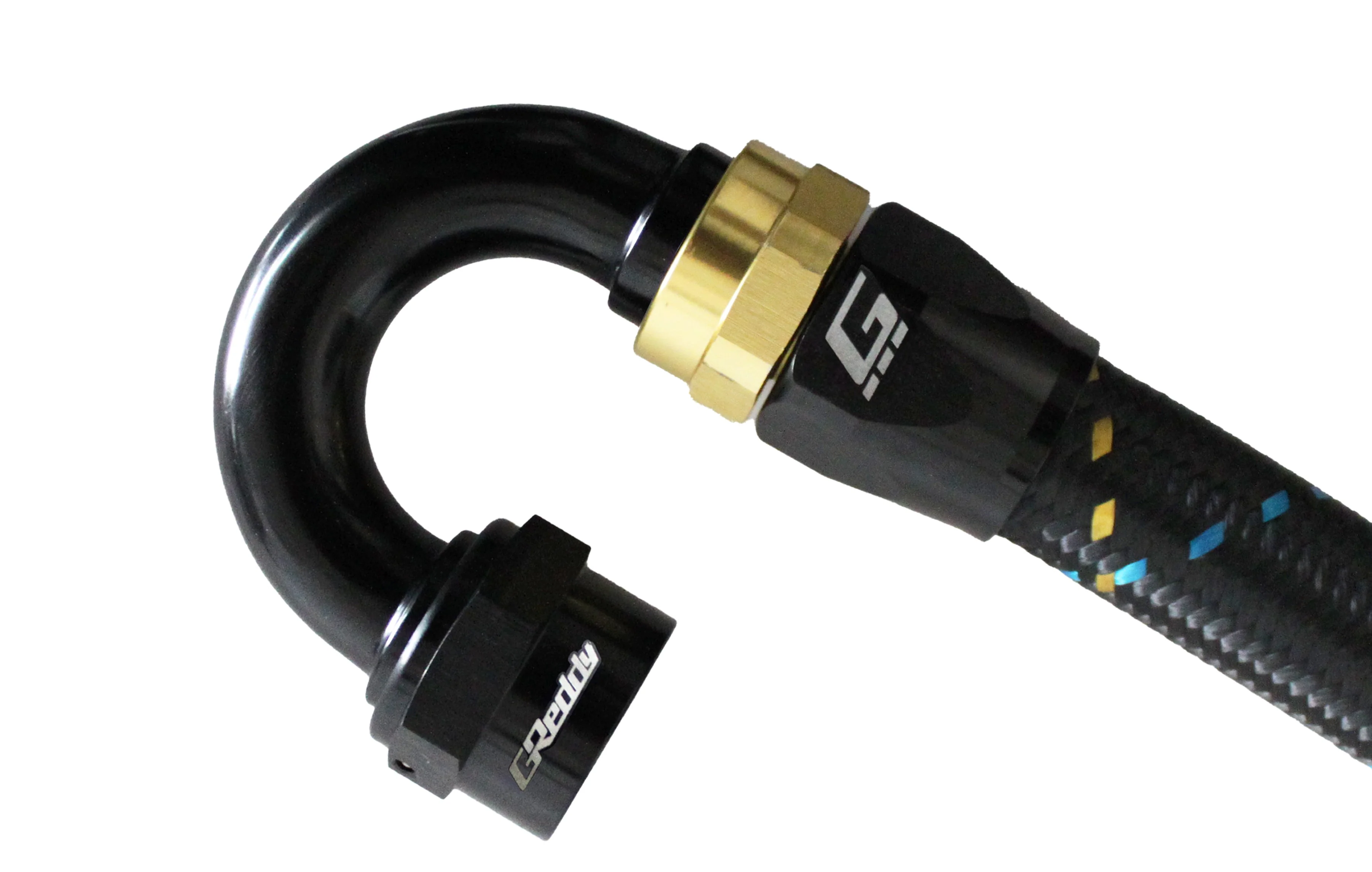 GReddy -16 AN Swivel Hose End - Black / Gold anodized - Image 8