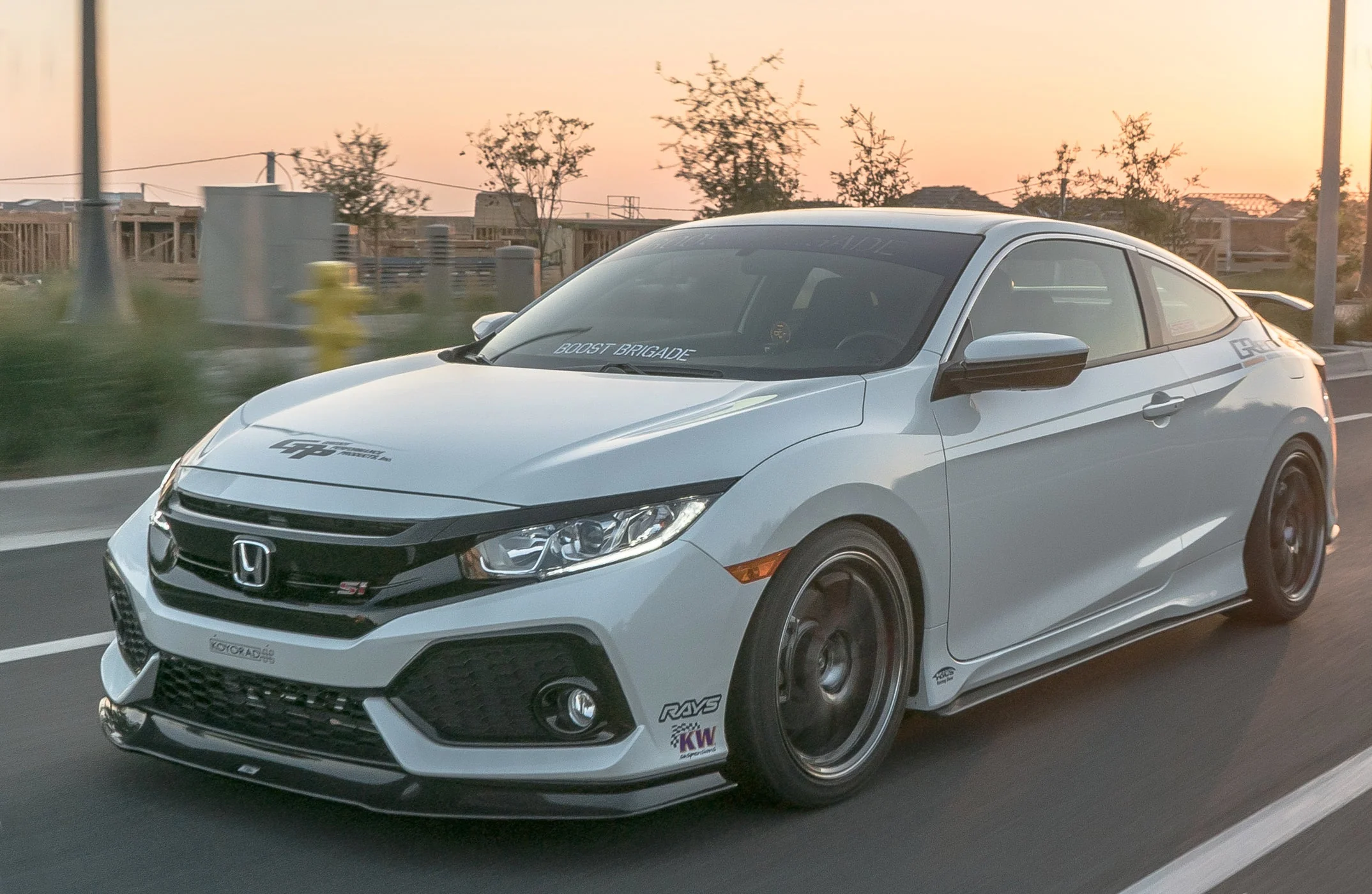 FRONT LIP SPOILER CIVIC SI COUPE/ SEDAN (FC) 17-19  CARBON - (17550101) - Image 3