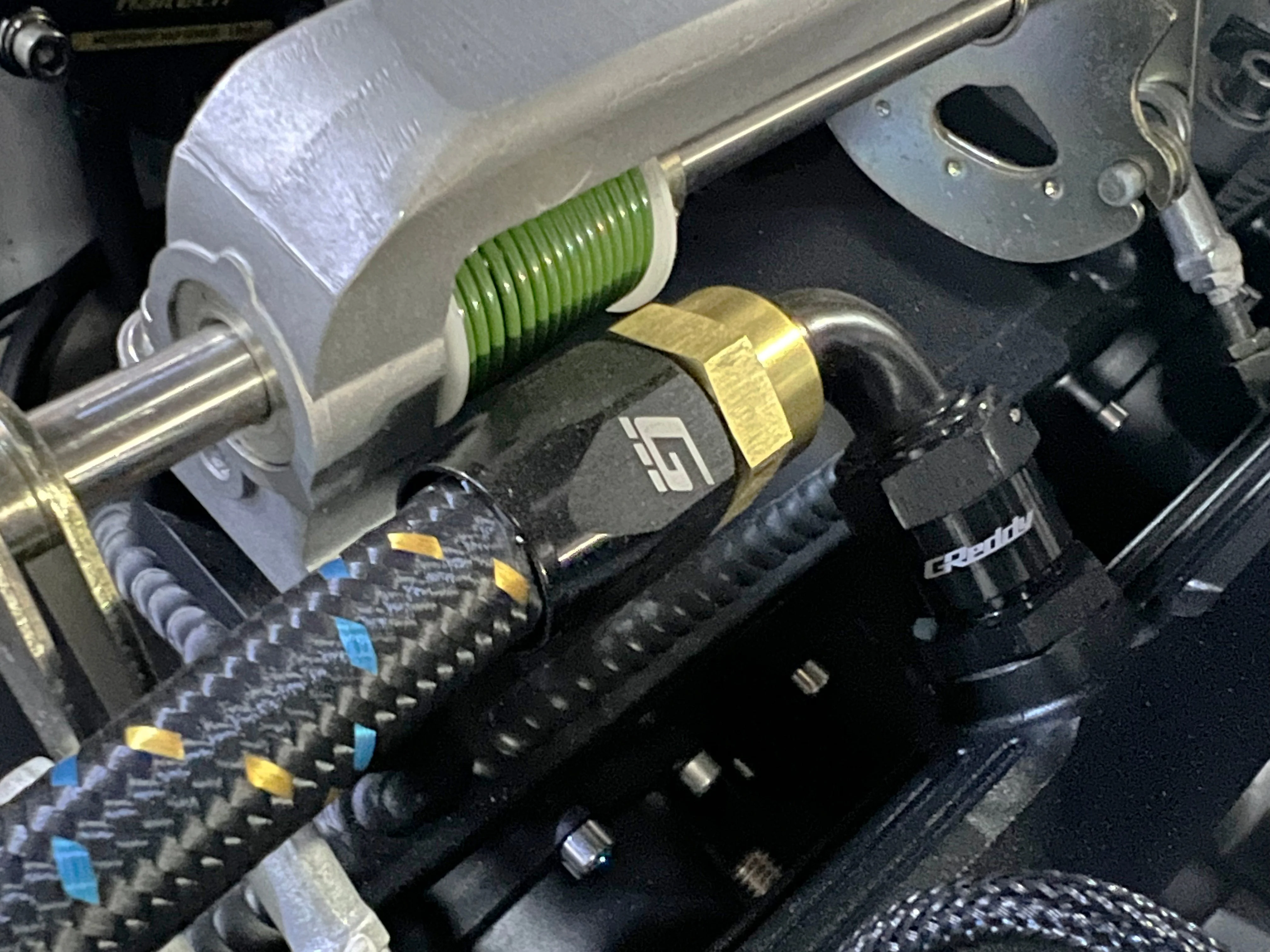 GREDDY STRAIGHT AN HOSE END(s)- BLACK/GOLD - (12800400 12800600 12800800 12801000 12801200 12801600) - Image 4