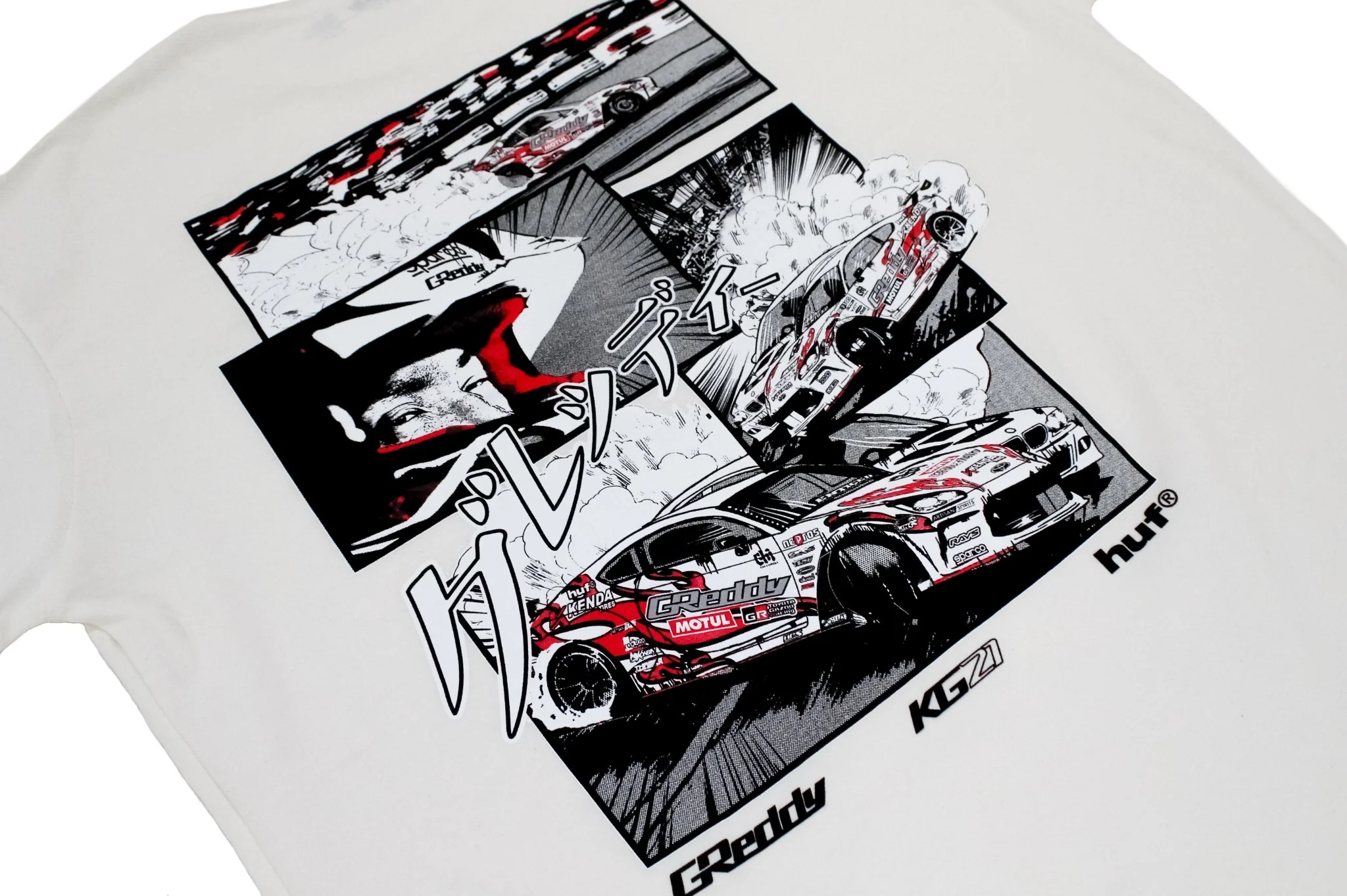 GReddy X HUF Reveal KG21 Tee(s) - Natural - Image 3