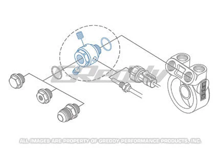 Oil Cooler Block Sensor Adapter(s) - GReddy M18xP1.5 O-ring - Image 7