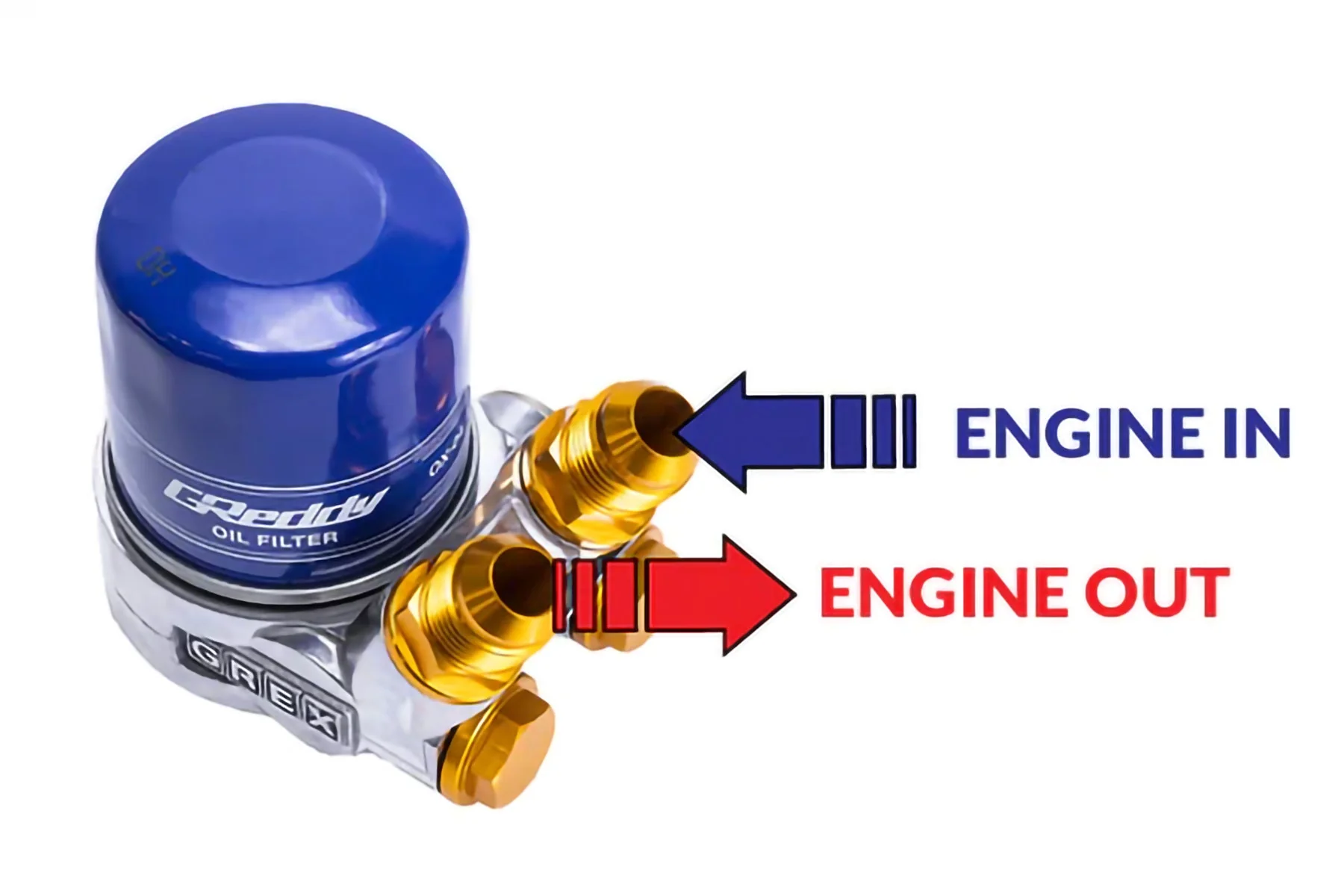 TYPE-E OIL COOLER BLOCK, ENG: 3/4-16UNF, FILTER: 3/4-16UNF, 10AN - (12401123) - Image 4