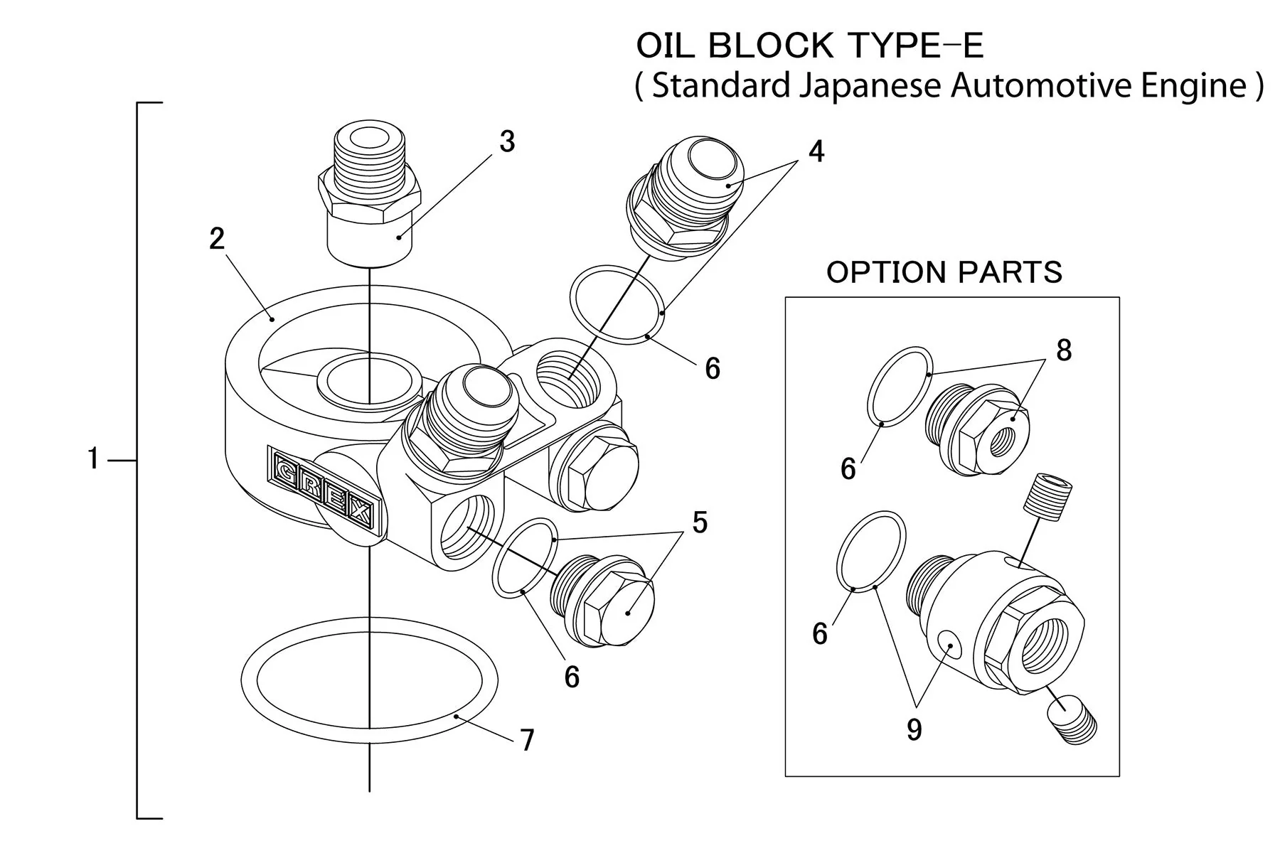 TYPE-E OIL COOLER BLOCK, ENG: 3/4-16UNF, FILTER: 3/4-16UNF, 10AN - (12401123) - Image 6