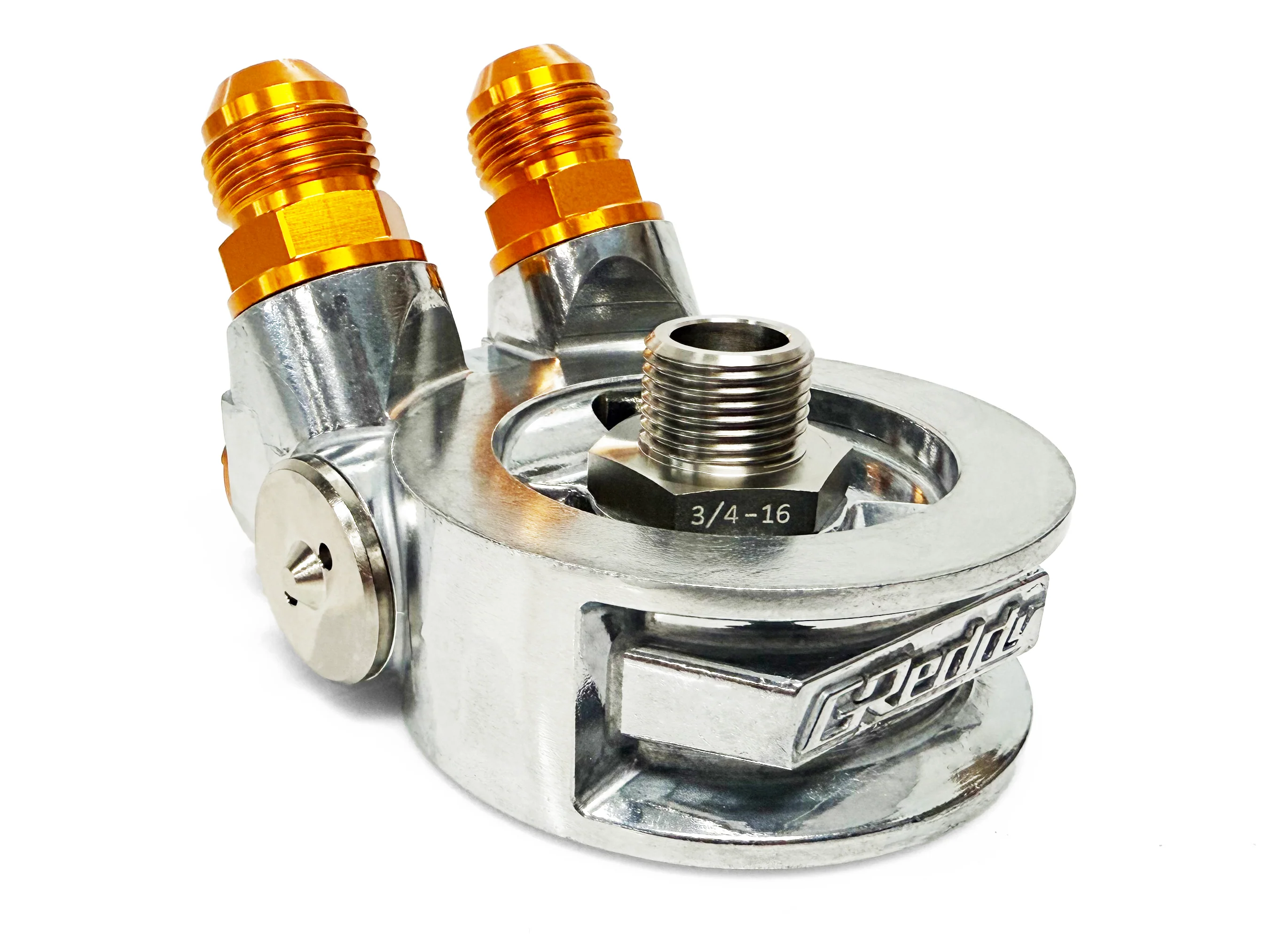 OIL COOLER STD BLOCK, ENG: 3/4-16UNF, FILTER: 3/4-16UNF, 10AN - (12401187)  NEW! - Image 2