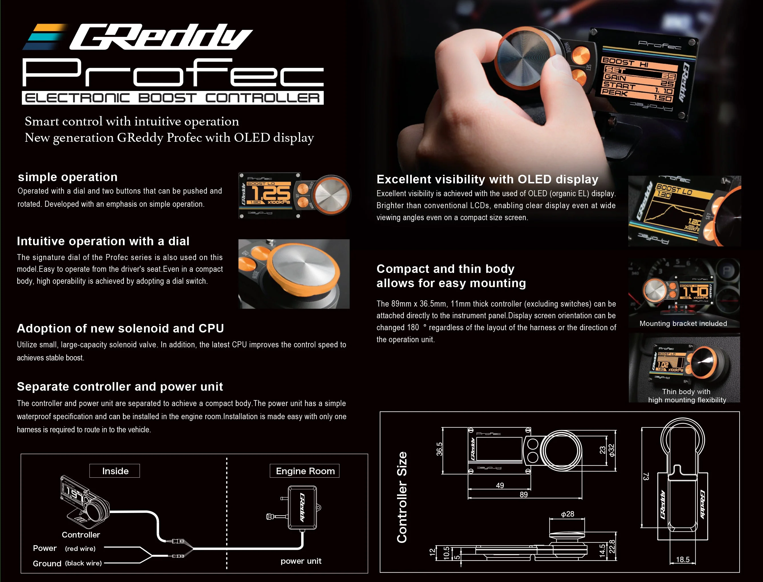 PROFEC BOOST CONTROLLER, AMBER 8BAR - (15500221) - Image 4