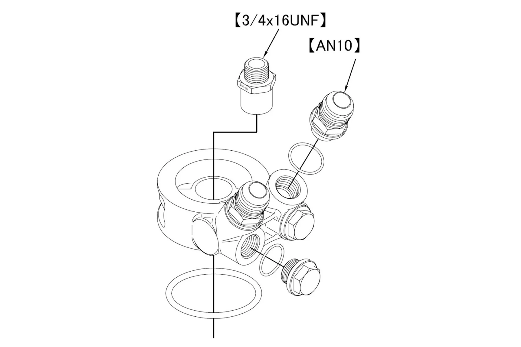 Revised GReddy Std. Oil Cooler Block Adapter - Universal - Image 10