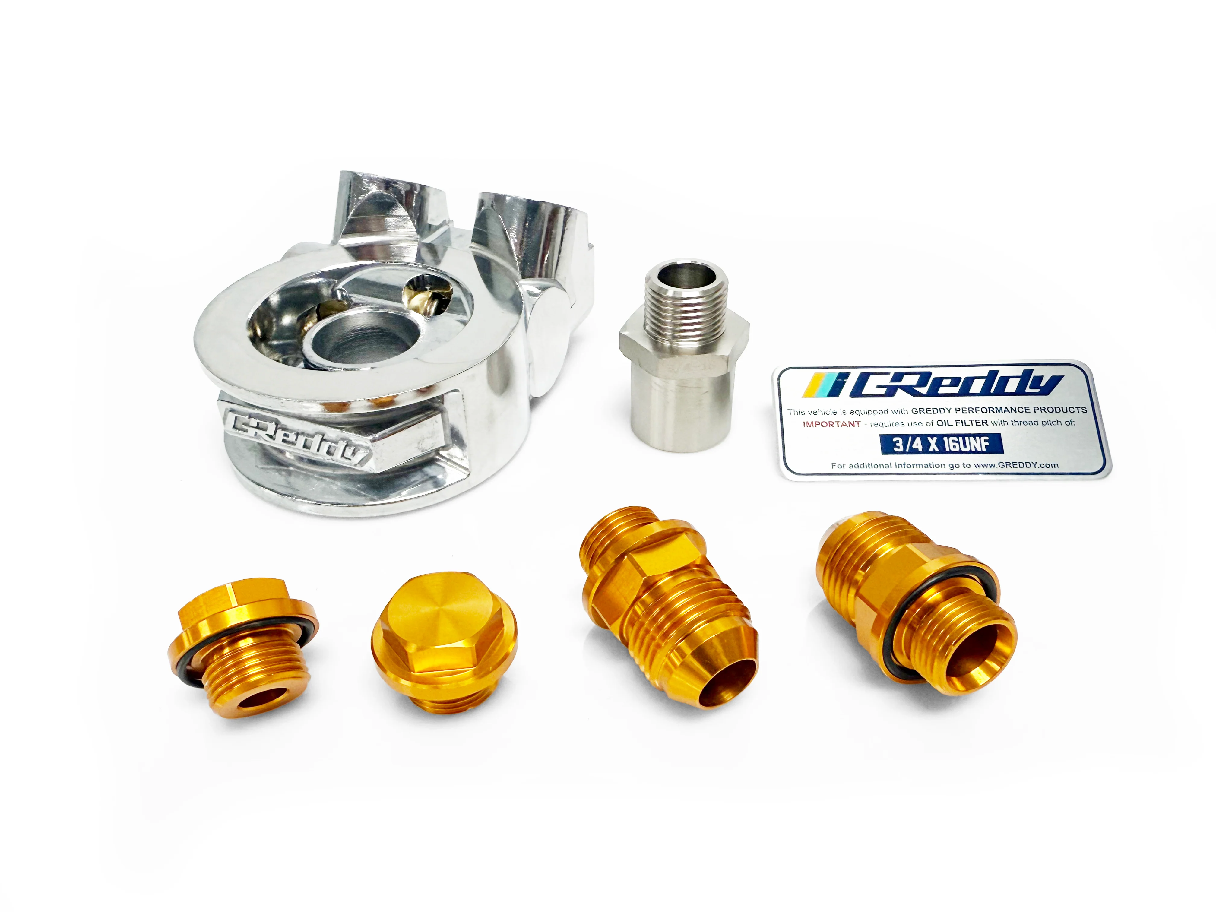 Revised GReddy Std. Oil Cooler Block Adapter - Universal - Image 11