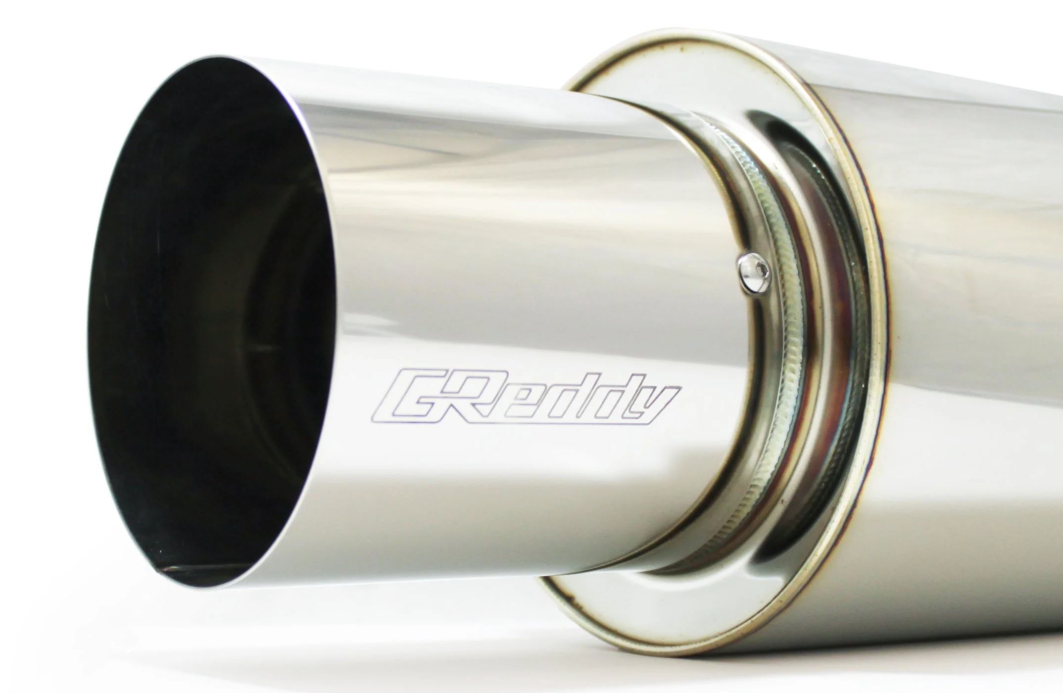 REVOLUTION RS UNIVERSAL MUFFLER 2.5"- 3-BOLT 105MM TIP - (11001126) - Image 2