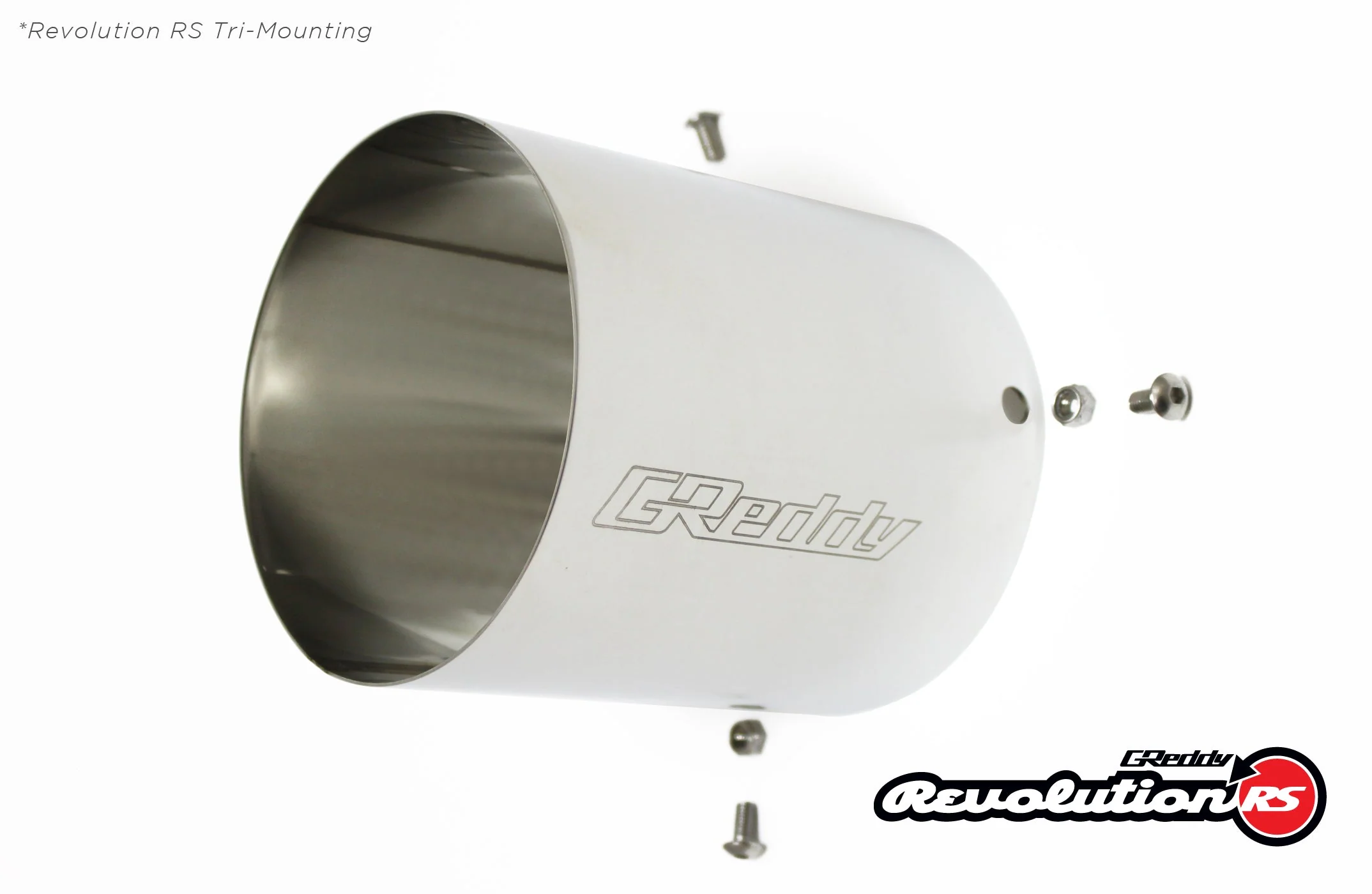 REVOLUTION RS UNIVERSAL MUFFLER 2.5"- 3-BOLT 105MM TIP - (11001126) - Image 3