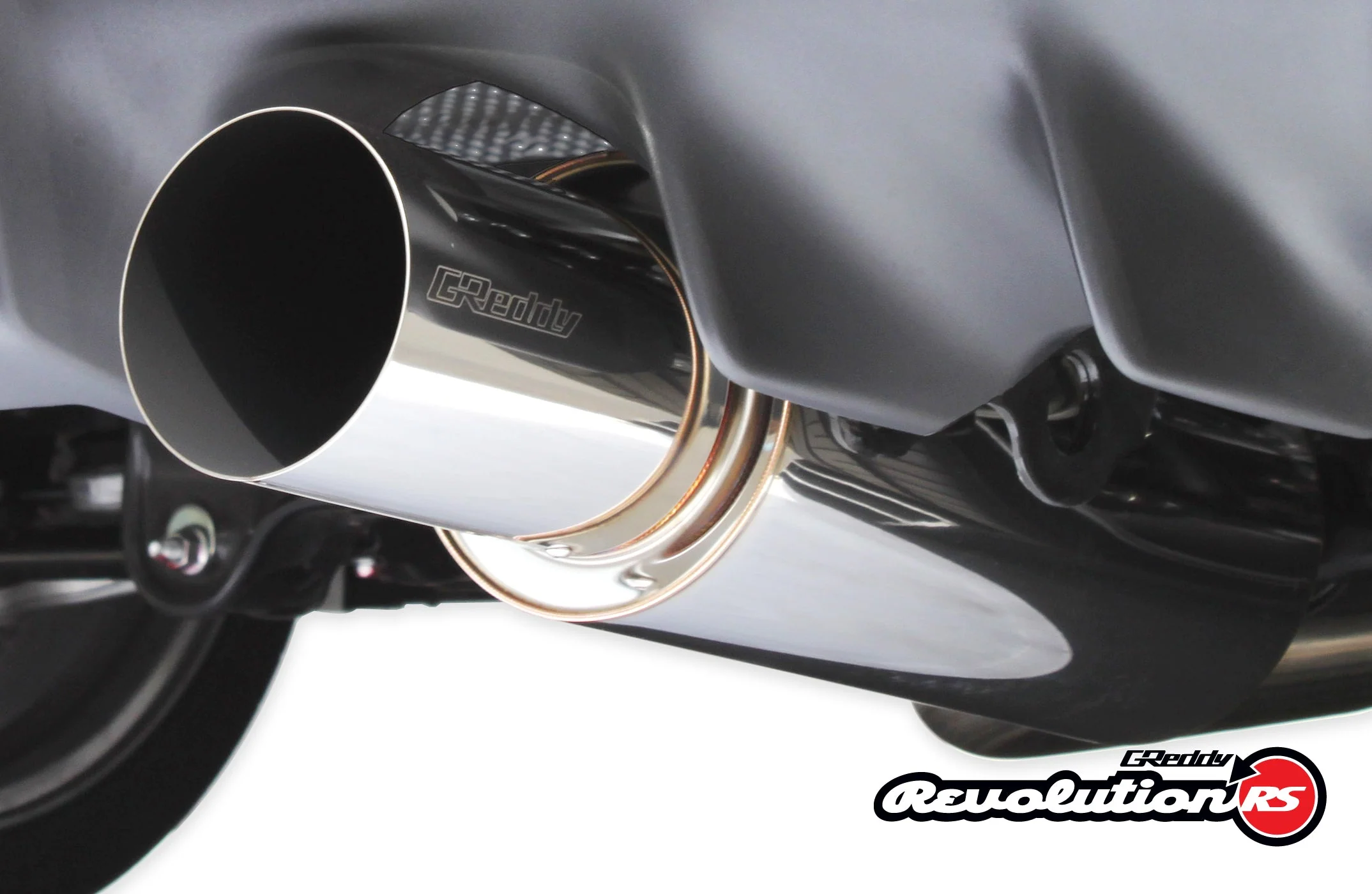 REVOLUTION RS UNIVERSAL MUFFLER 2.5"- 3-BOLT 105MM TIP - (11001126) - Image 4