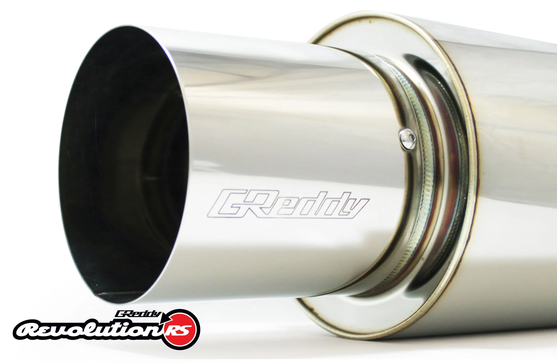 REVOLUTION RS UNIVERSAL MUFFLER 3.0"- 3-BOLT 115MM TIP - (11001131) - Image 2