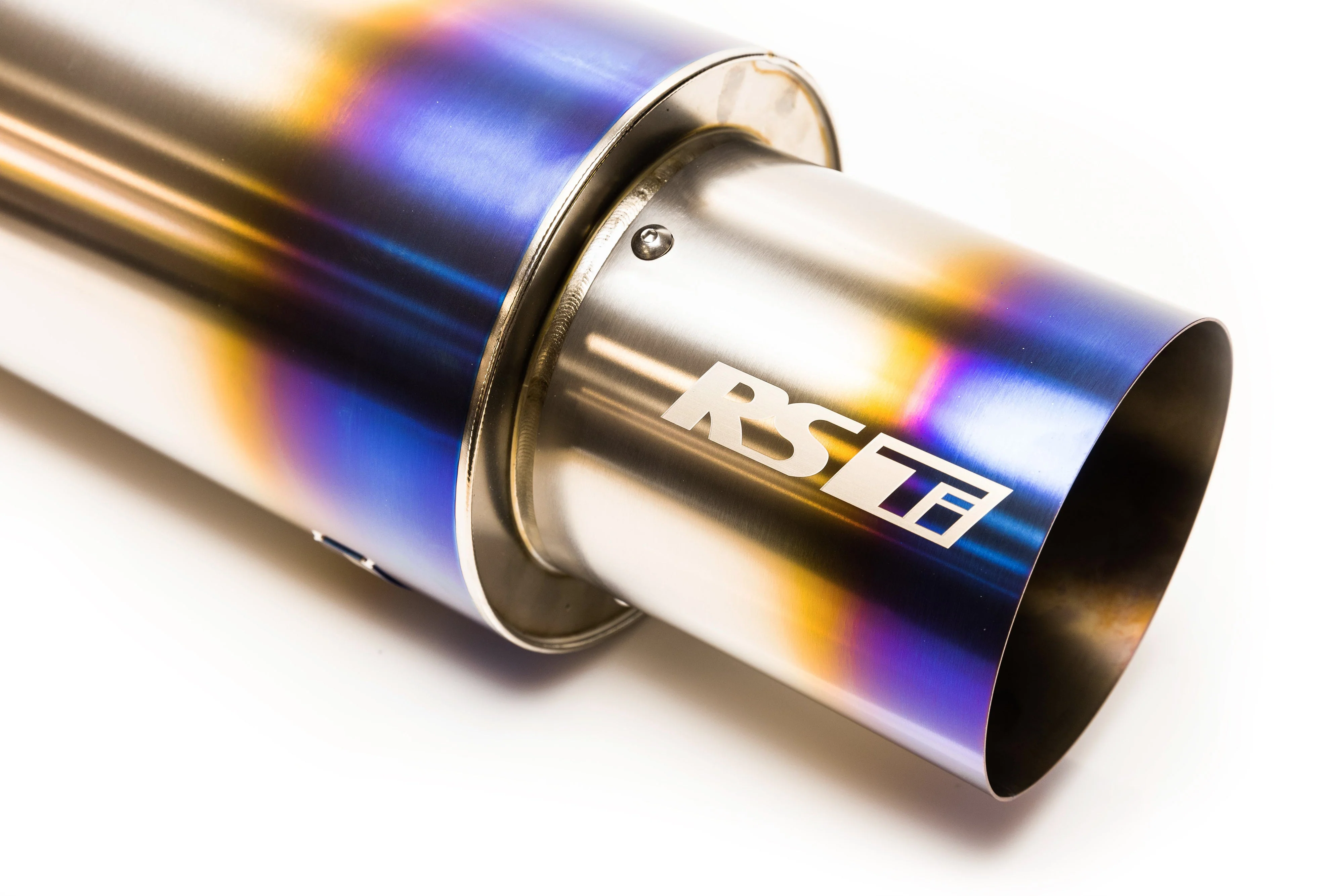 RS-TI UNIVERSAL ROUND MUFFLER 3.0"- 115MM TIP  - (11002530) - Image 2