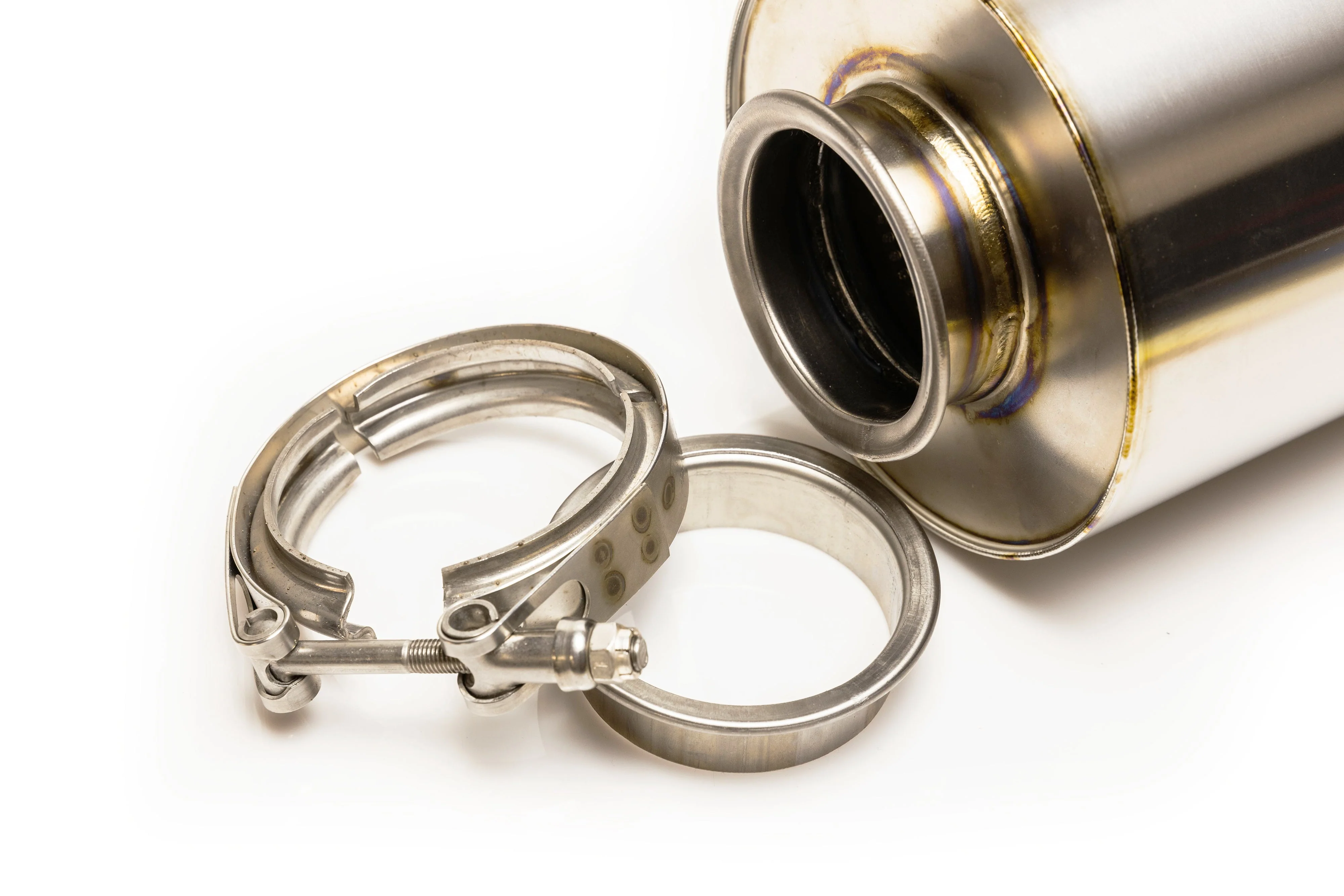 RS-TI UNIVERSAL ROUND MUFFLER 3.0"- 115MM TIP  - (11002530) - Image 4