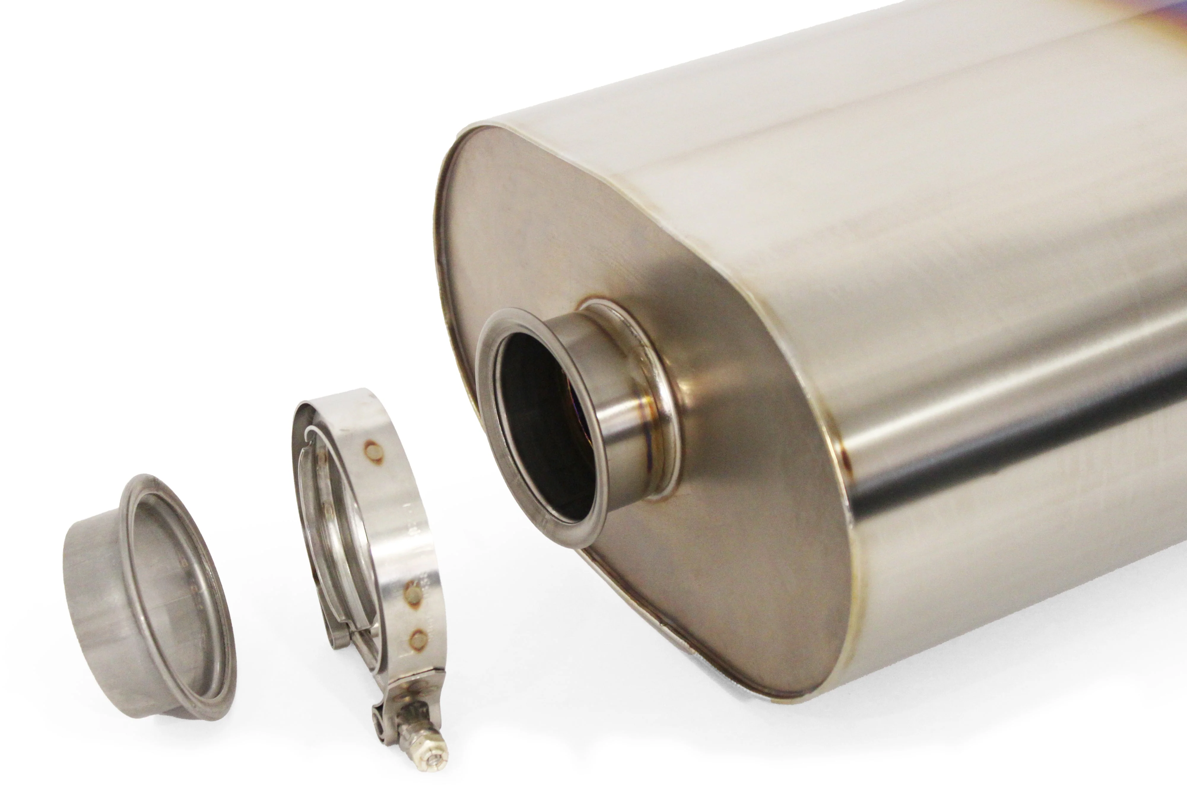 RS-TI UNIVERSAL OVAL MUFFLER 2.5"- 105MM TIP - (11003525) - Image 3