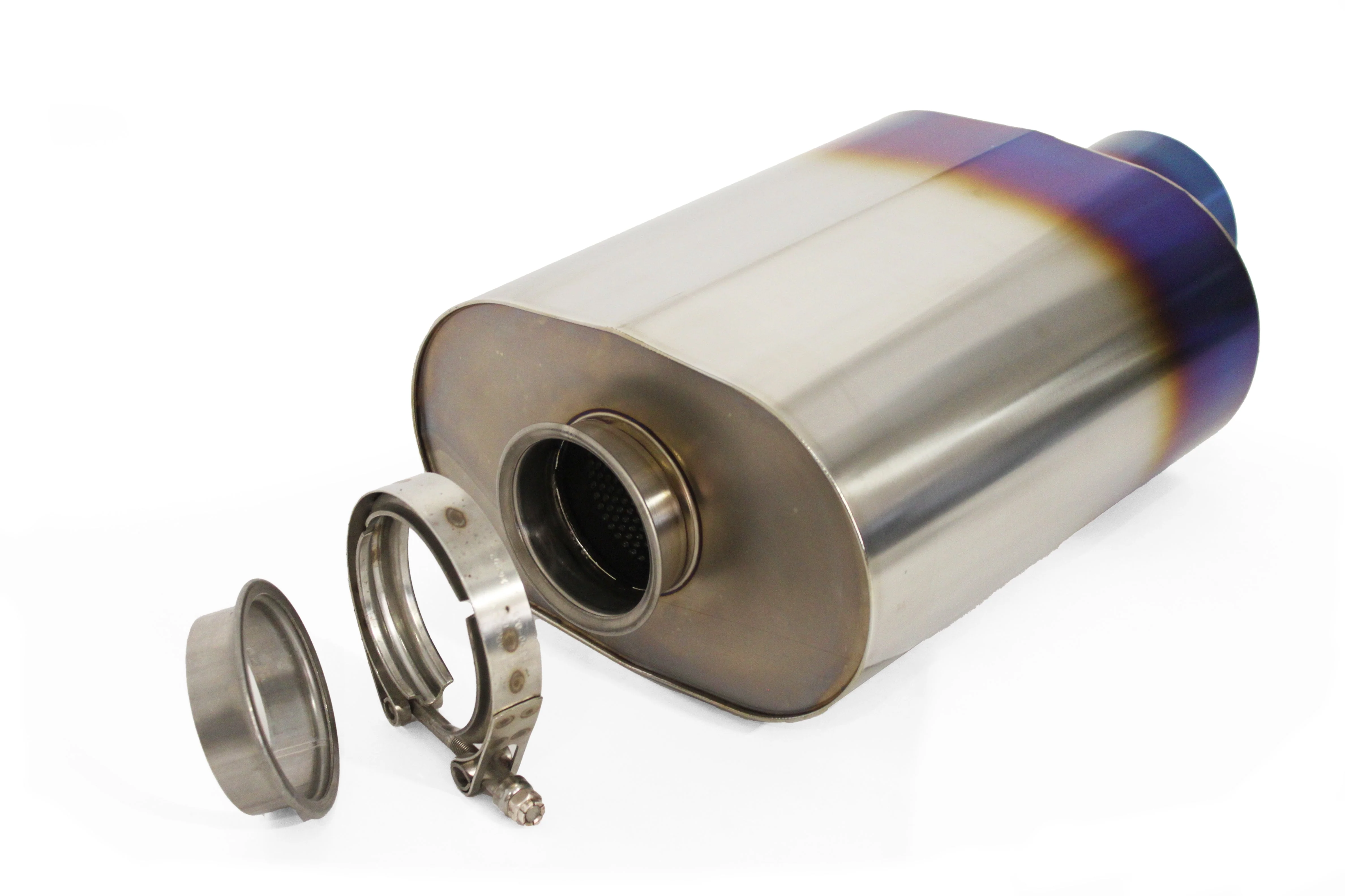 RS-TI UNIVERSAL OVAL MUFFLER 3.0"- 105MM TIP - (11003530) - Image 3